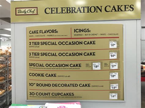 The three-tiered cake will have a price tag of around 69 when it is completed. . Sams club cupcake prices
